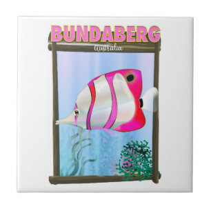 Bundaberg Australien Reiseplakat Fliese