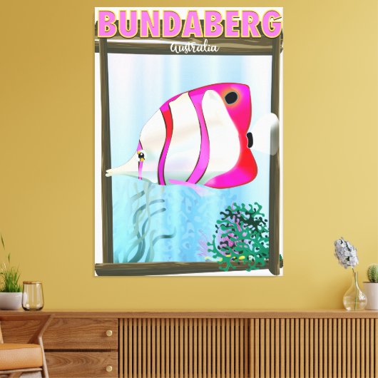 Bundaberg Australien Reiseplakat Leinwanddruck (Insitu (Wohnzimmer))