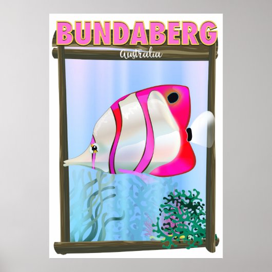 Bundaberg Australien Reiseplakat Poster (Vorne)