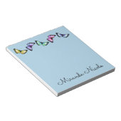 "Bünded Butterflies" Notizblock (angewinkelt)