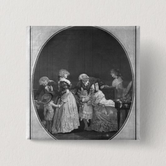 Bündel der Blumen oder der feiern Großmutter Button (Vorderseite)