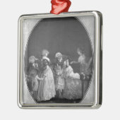 Bündel der Blumen oder der feiern Großmutter Silbernes Ornament (Links)