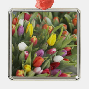Bündel der bunten Tulpen Ornament Aus Metall