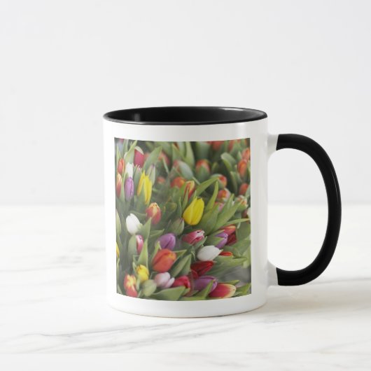Bündel der bunten Tulpen Tasse (Rechts)