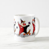 Bündel der Clowns-Kaffee-Tasse Kaffeetasse (VorderseiteRechts)