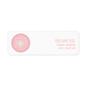 Bündel der Freude-Rosa-Winter-Babyparty