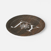 Bündel Freude-Holz-der inspirierten Pappteller (Schrägansicht)