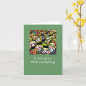 Bündel Freude.  INSPEKTION DER Karte (Gelbe Blume)