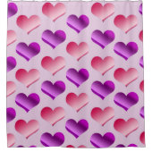 Bündel Herzen Duschvorhang (Vorderseite)