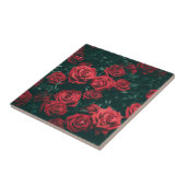 Bündel rote Rosen Fliese (Seite)