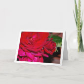 Bündel Rote Rosen Karte (Vorderseite)