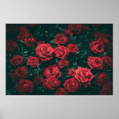 Bündel roter Rosen Poster (Vorne)