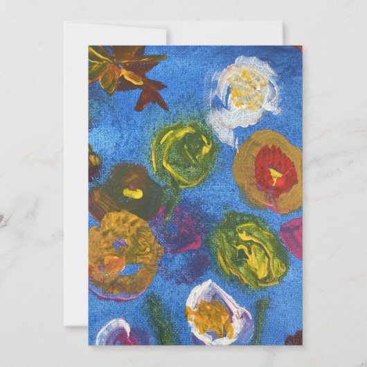 "Bündel von Blume" Acryl auf Leinwand Save The Date (Vorderseite)
