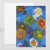 "Bündel von Blume" Acryl auf Leinwand Save The Date (Vorne/Hinten)