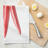 Bündel von Chili-Paprikaschoten Handtuch (Viertel Falte)