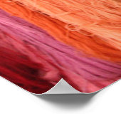 Bündel von gefärbten Garnen Poster (Ecke)