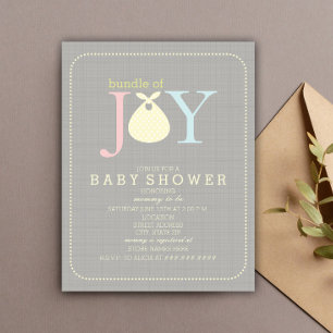 Bündel von Joy-Neutral-Baby-Dusche Einladung