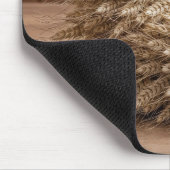 Bündel von Weizen auf Holz Mousepad (Ecke)