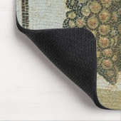 Bündel weiße Trauben, römisches Mosaik Mousepad (Ecke)