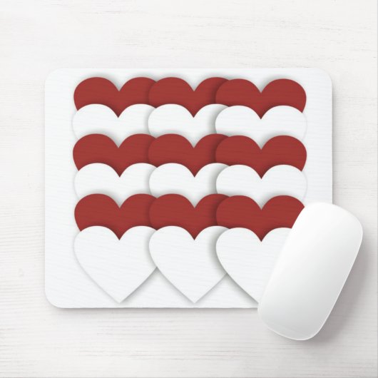 Bündelte Herzen Mousepad (Mit Mouse)