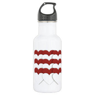 Bündelte Herzen Trinkflasche