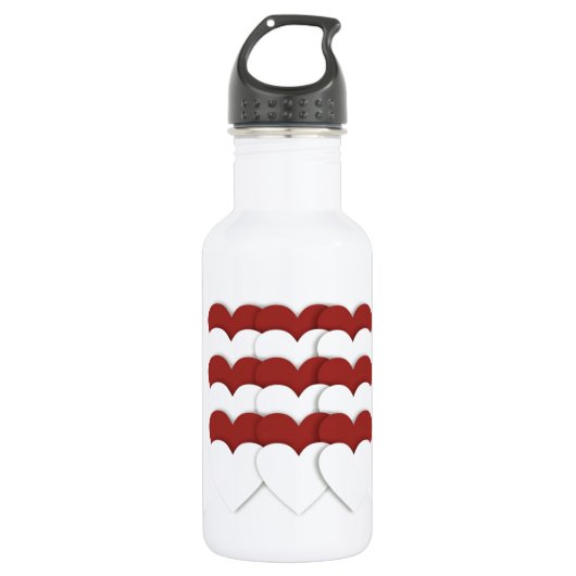 Bündelte Herzen Trinkflasche (Vorderseite)