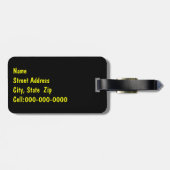 Bündelte Sonnenblumen Nah-Up-Foto nach Maß Gepäckanhänger (Rückseite horizontal)