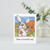 Bunderful Day- Ur Bunreal! Postkarte (Stehend Vorderseite)