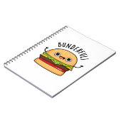 Bunderful Funny Burger Bun Pun Notizblock (Linke Seite)