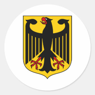 Bundesadler - Bundeswappen Deutschlands - Runder Aufkleber