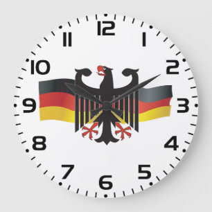 Bundesadler Wappen Deutschland Große Wanduhr