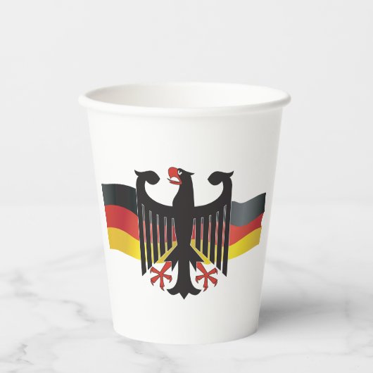 Bundesadler Wappen Deutschland Pappbecher (Vorderseite)