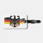 Bundesadler Wappen Deutschlands Gepäckanhänger (Rückseite horizontal)