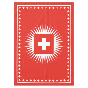 Bundesfeier Schweizer Flaggen-Nationaltag-Feier Tischdecke