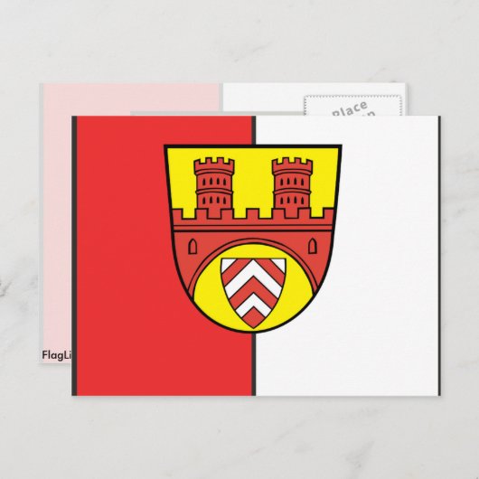 Bundesflagge Bielefeld Postkarte (Vorne/Hinten)