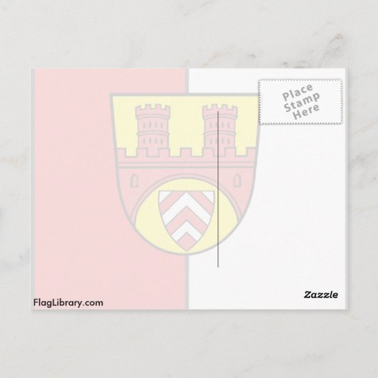 Bundesflagge Bielefeld Postkarte (Rückseite)