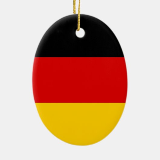 Bundesflagge Keramik Ornament (Hinten)