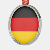 Bundesflagge Silbernes Ornament (Links)