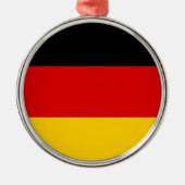 Bundesflagge Silbernes Ornament (Vorne)