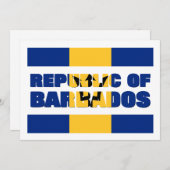 BUNDESREPUBLIK BARBADOS FEIERTAGSKARTE (Vorne/Hinten)