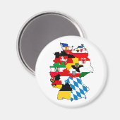 Bundesrepublik Deutschland - Region mit politische Magnet (Vorderseite/Rückseite)