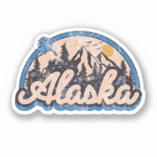 Bundesstaat Alaska Aufkleber