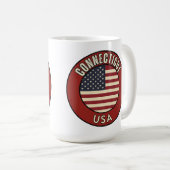 Bundesstaat Connecticut Kaffeetasse (VorderseiteRechts)