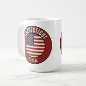 Bundesstaat Connecticut Kaffeetasse (Vorderseite Links)