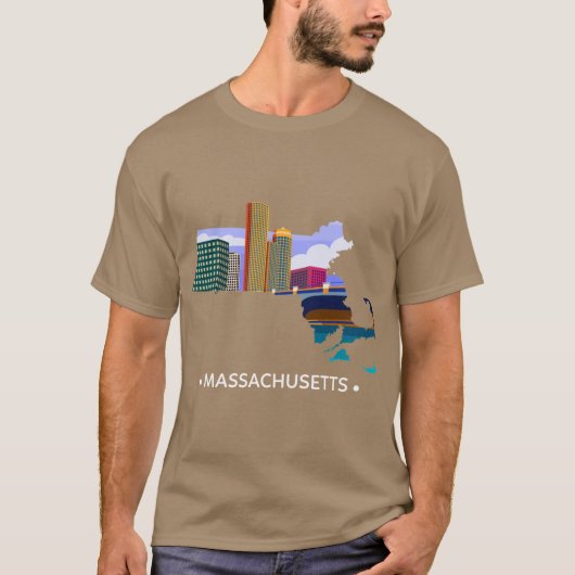 Bundesstaat Massachusetts 1 T-Shirt (Vorderseite)