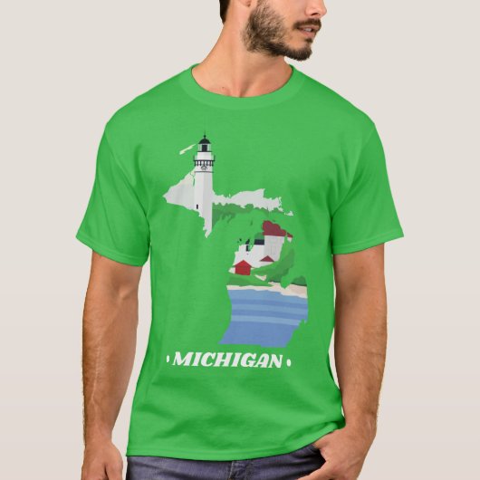 Bundesstaat Michigan 1 T-Shirt (Vorderseite)
