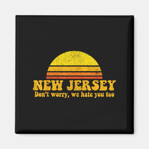 Bundesstaat New Jersey Lustiger Vintage-Slogan Ret Magnet