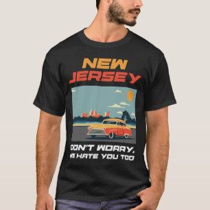Bundesstaat New Jersey Lustiger Vintage-Slogan Ret T-Shirt