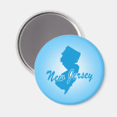Bundesstaat New Jersey Magnet (Vorderseite/Rückseite)