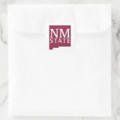 Bundesstaat New Mexico Quadratischer Aufkleber (Tasche)